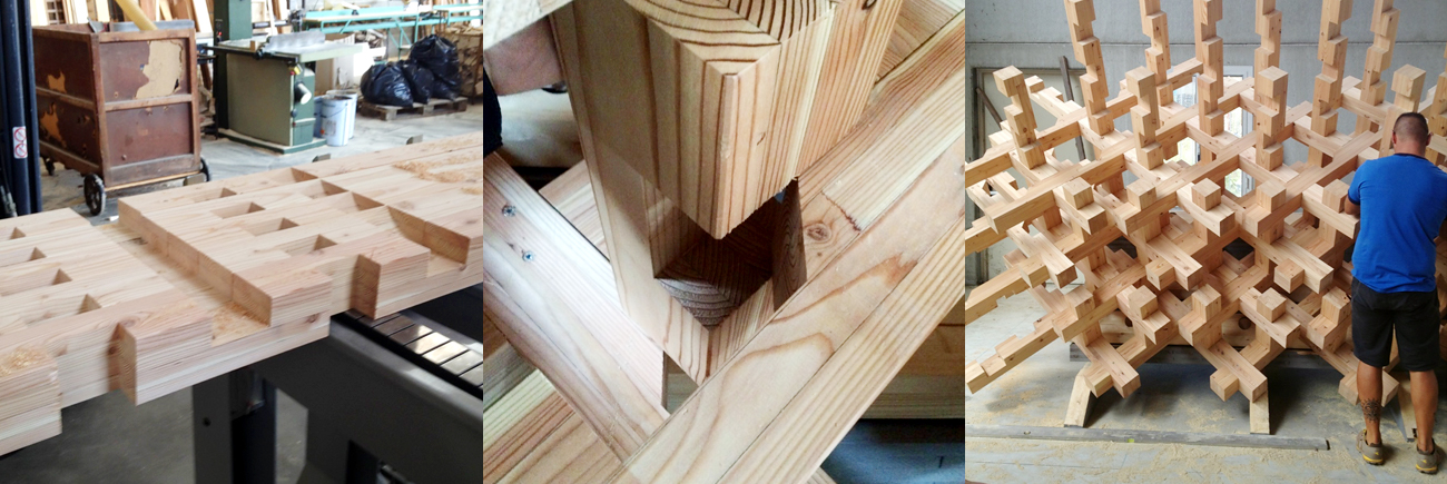 ISHIMOTO × 万博 伝統工法と最新技術を融合した立体木格子