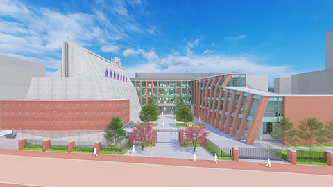 立教小学校HP・立教学院特設HPで新校舎完成イメージが公開されました